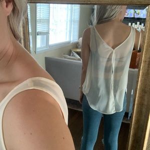 Bcbg white tank top